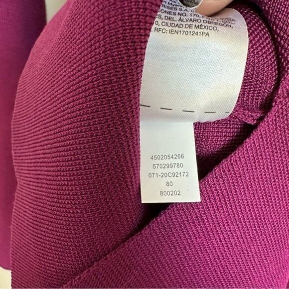 Chico’s TRAVELERS COLLECTIONSweater-Knit Top Plum Size Small - Picture 12 of 15